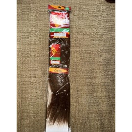 The Sassy Collection 18” #6 Chestnut Brown 100% Human Hair Weft