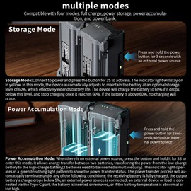 LICHIFIT Two-Way Charge Manager for DJI Air3s / Air3 Drone Battery Charger Station Dual Power Parallel Charger Battery Organizer 65W Multi-functional Fast Charging Hub for DJI Air3 / Air3S