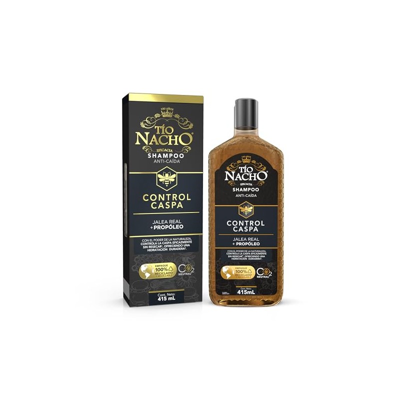 Tío Nacho Shampoo Control Caspa Con Propóleo. Botella Con 415ml