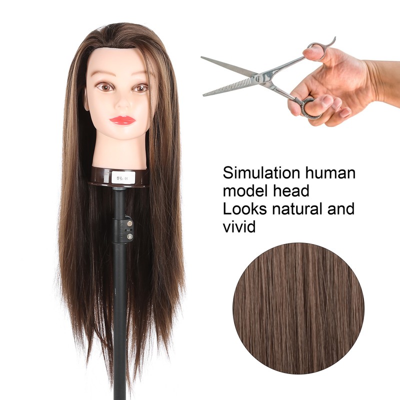 Professional Mannequin Head Hairdressing Training Head for Hair Styling Braiding