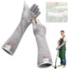 Schnittschutzhandschuhe, Schnittsichere Handschuhe mit langen Ärmeln Leistungsfähiger Level 5 Schutz