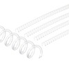 PATIKIL 11mm(7/16") Plastic Spiral Binding Coils, 20 Pcs Binding Spirals