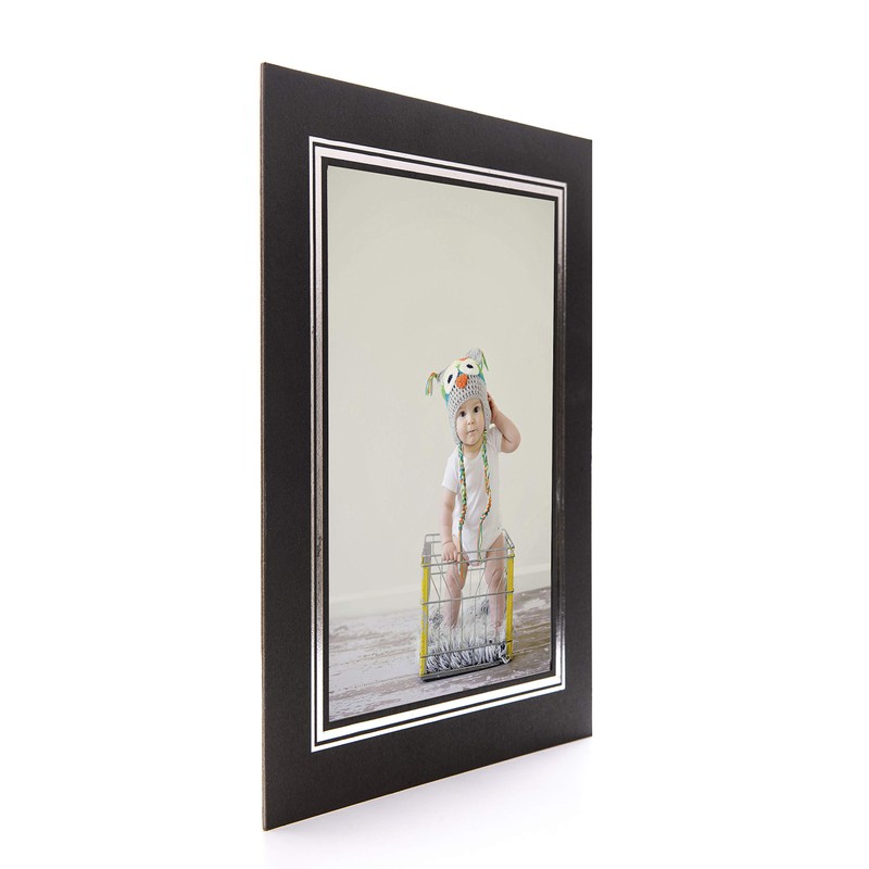 Kenro Black Cardboard Strut Mount Photo Frame 6x4 Inch 10x15cm