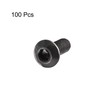 TA-VIGOR 100Pcs M3 x 8mm Alloy Steel Button Head Hex
