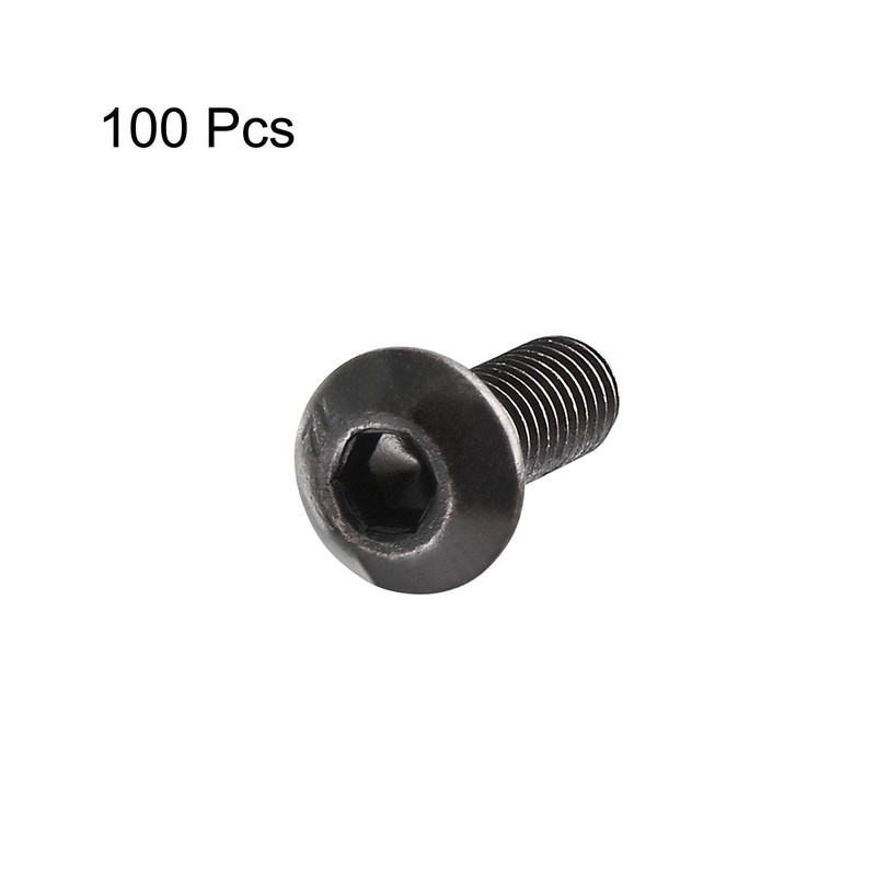 TA-VIGOR 100Pcs M3 x 8mm Alloy Steel Button Head Hex