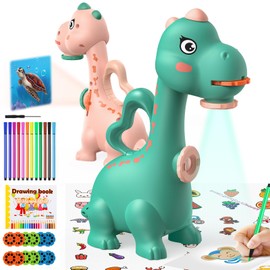 Drawing Projector for Children, Projector Tracking and Drawing Toy, MOMSIV Drawing Board Drawing Play Set Toy with 96 Colourful Patterns for Boys and Girls Gifts, Green