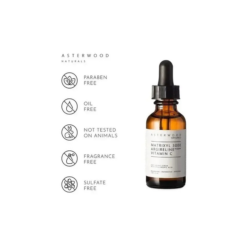 Sérum Antiedad Asterwood Naturals Matrixyl 3000 y Vitamina C 29