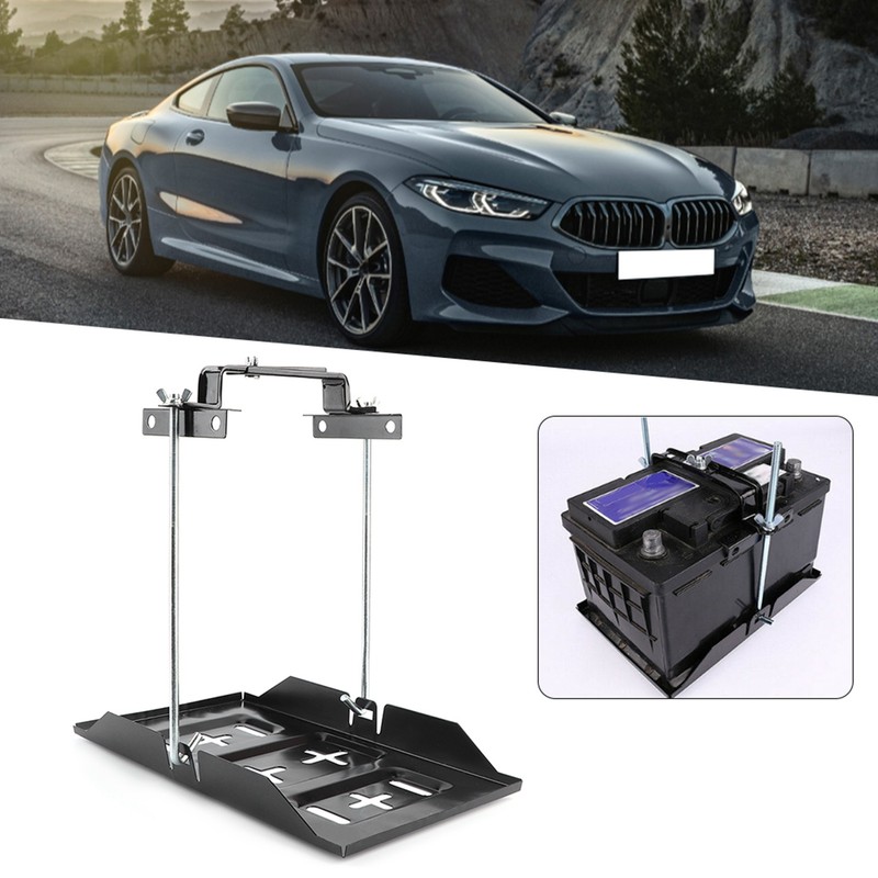 Storage Battery Holder Tray Mount Hold Down Clamp Bracket Kit