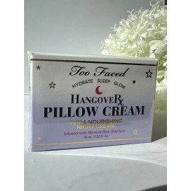 Too Faced Sealed Too Faced, Moisturizer Hangover Pillow Cream, Night Cream 1.52oz/45ml NIB