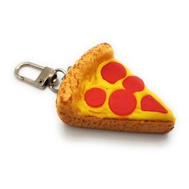 4Trails Pizza Keychain keyring Boyfriend Husband Wife Girlfriend Gift for Pizza Lover pepperoni cheese food