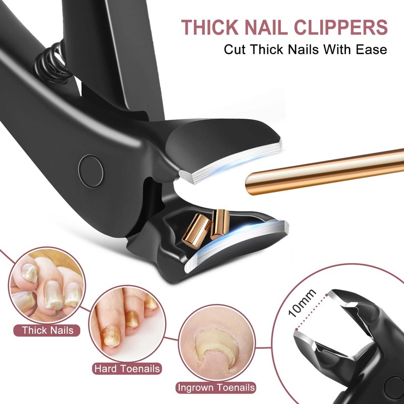 Nail Clippers for Men - Long Handled Toenail Clippers for