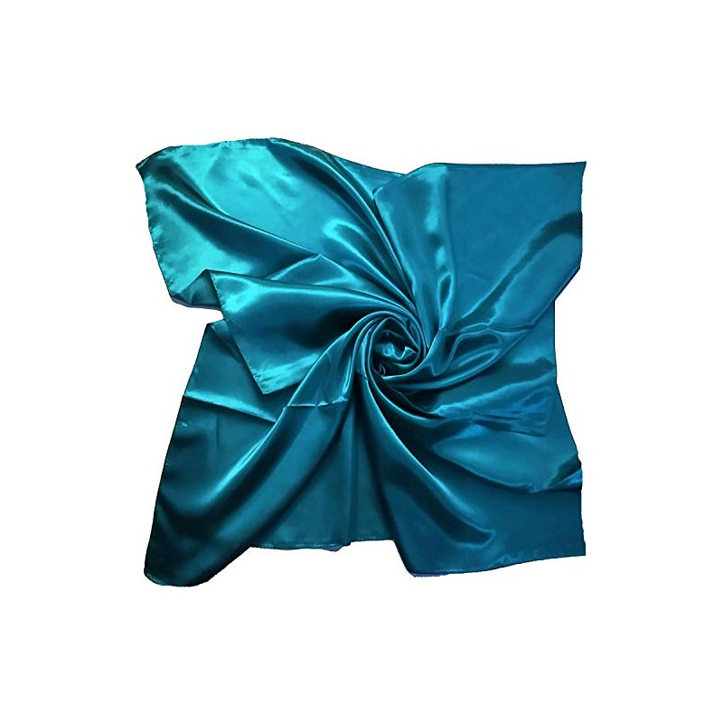 satin silk Large Square Plain Nautical Head Neck Scarf Wrap