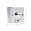 Push to Exit Button for Door Access Control System Zinc