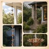 Humming Bird Rain Chain for Gutters, 8.5ft Hummingbird & Lotus