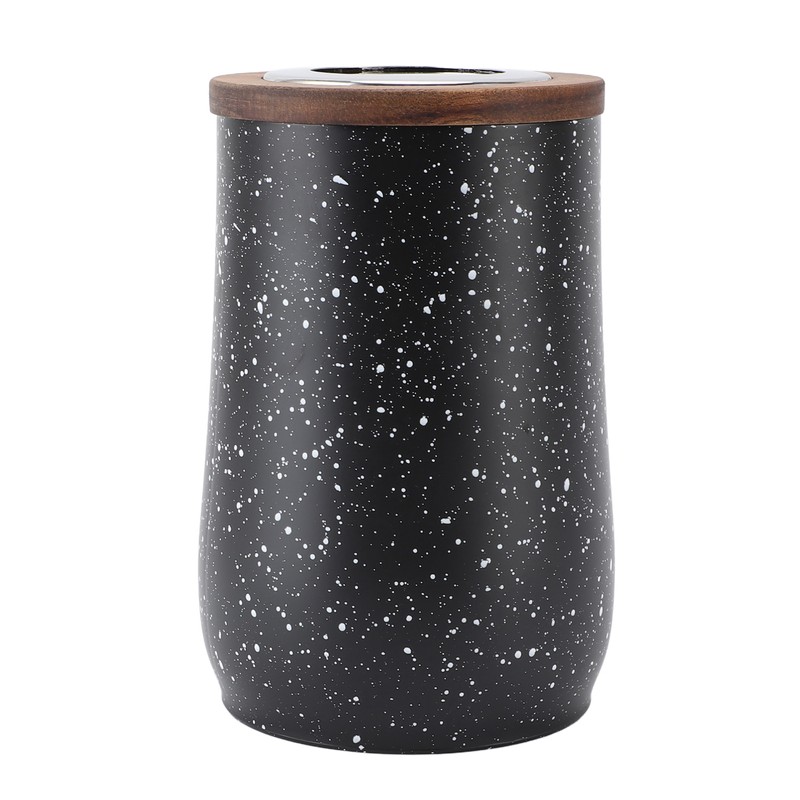 Coffee Bean Canister Airtight Stainless Steel Visible 800ml with Spoon
