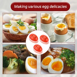 Yuannee Egg Timer, 3 Pieces Egg Colour Change Timer Timer for Discolouration of Eggs, Selection of the Maturity Level of Eggs Depending on Colour Change, Egg Timer for Cooking Eggs for Breakfast