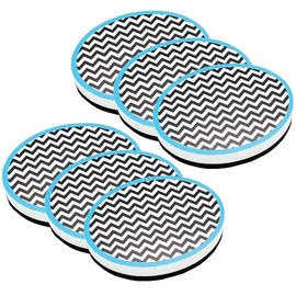 Ashley Productions Magnetic Whiteboard Eraser, Chevron, Pack of 6