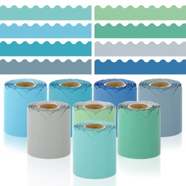 Elcoho Bulletin Boarder Trim School Decoration Borders, Classroom Decoration, Mixed Colors