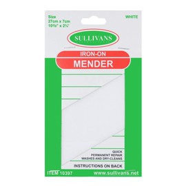 Sullivans Iron On Mender, 27 cm Length x 7 cm Width, White