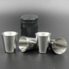 4 Pieces 30ml (1oz) Stainless Steel Shot Cups Shot Glass