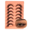 False Eyelashes Wispy Natural Look Fake Cat Faux Mink Fluffy