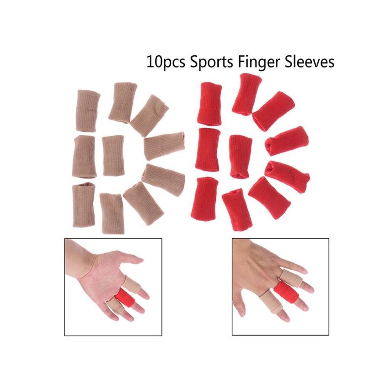 5개입 10개입 손가락 보호대 부목 커버 슬리브 스포츠 [5pcs white