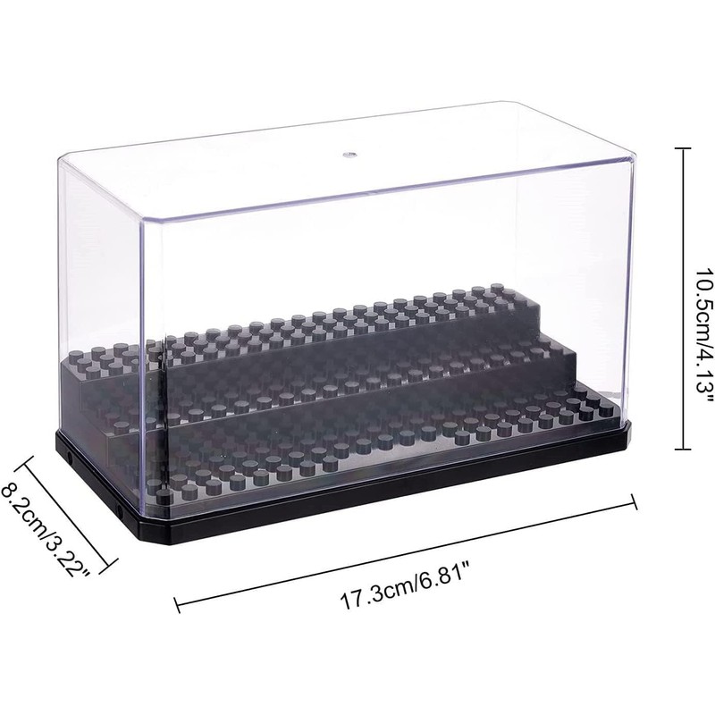 MIXMIO Minifigure Display Case, 3 Layer Display Case for Minifigure