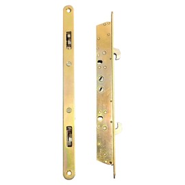 11-3/4" Multi-Point Mortise Lock for Sliding Patio Glass Doors with Face Plate, No Anti-Slam Pin | Two-Point Replacement Lock | Compatible with Center or Offset Latch