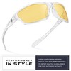 Nitrogen Polarized Wrap Around Sport Sunglasses for Men Women UV400