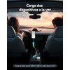 INIU Cargador de Coche, 60WUSBCUSBA Carga RÁPIDA Cargador de Automóviles