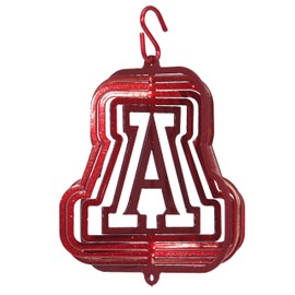 SWEN Products Arizona Wildcats Tini Swirly Metal Christmas Tree Ornament