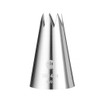 HENDI Piping Nozzles, Serrated, Set of 5 Sizes, Diameter 6-8-10-12-14