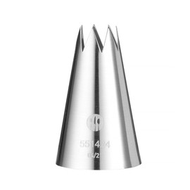 HENDI Piping Nozzles, Serrated, Set of 5 Sizes, Diameter 6-8-10-12-14 mm, Stainless Steel