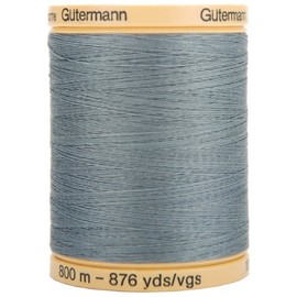 Gutermann Natural Cotton Thread Solids 876yd, Stormy Grey