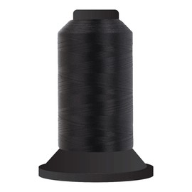 Glide 60 5,500 yardas - Negro - 650.11001, 60wt. Hilo de poliéster de filamento, para acolchar, superbrillante, sin pelusas, no destiñe, ideal para bordar y coser
