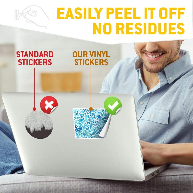 2 x 10cm Rectangle Vinyl Stickers - Binary Code Concept