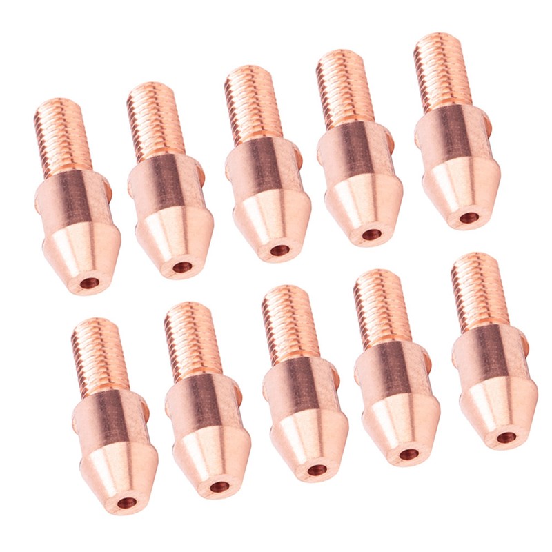 10Pcs Welding Contact Tip Submerged Copper Arc Nozzle Accessory M12