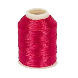 Altinbaşak 20 g Crochet Yarn Dark Pink 300 m 6 Fold 100% Polyester Yarn 0.75 mm No. 50 Embroidery Thread (Pack of 1, IP6)