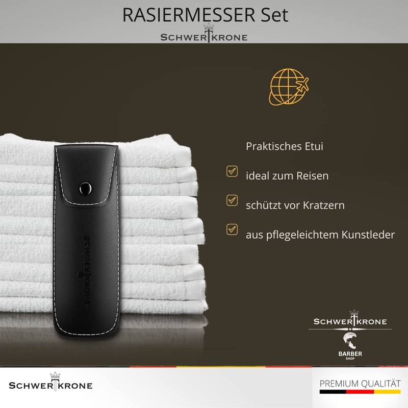 Schwertkrone Razor, Stainless Steel + 100 Half Derby Interchangeable Blades