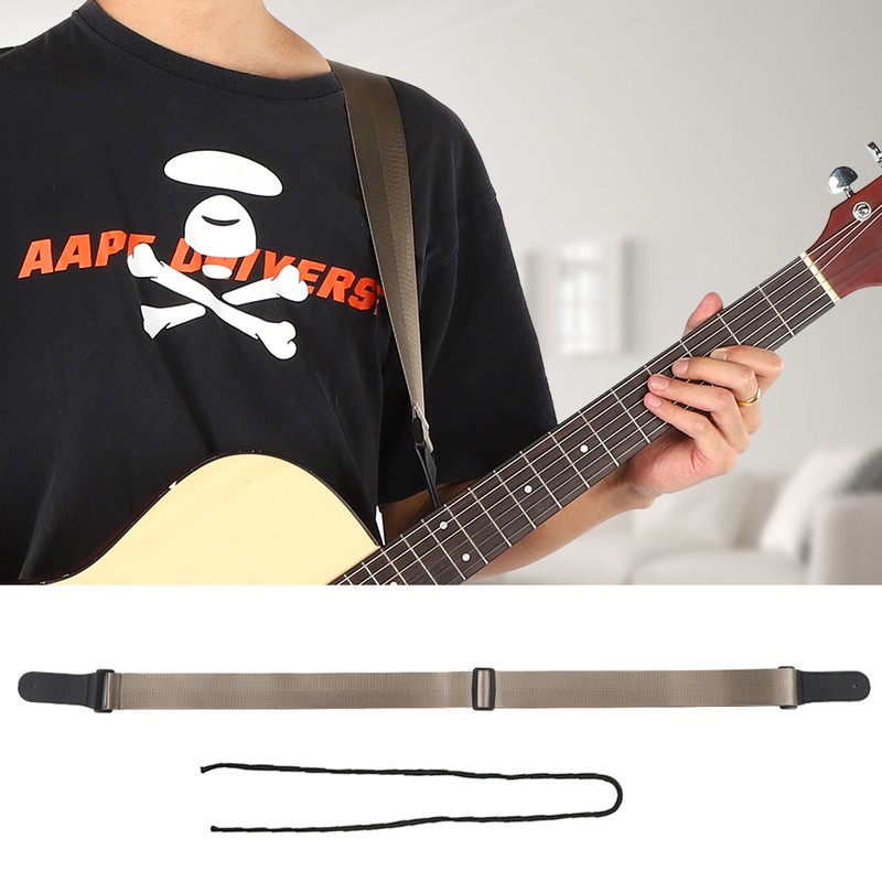 Guitar Strap Acoustic Electric Bass Ukulele Nylon Belt Adjustable TopGrain