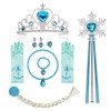 Vicloon Princess Costume Accessories, Girls Dress Up Accessories Elsa the