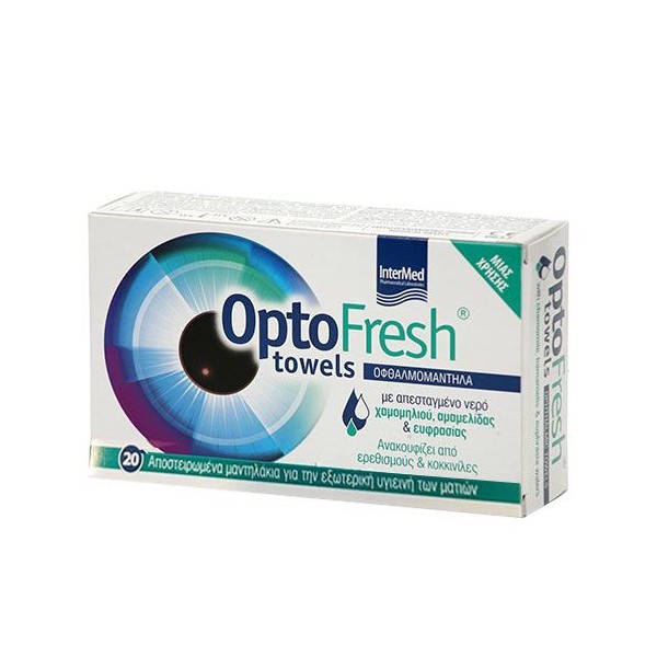 InterMed Optofresh Towels 20 Eyelids Towels