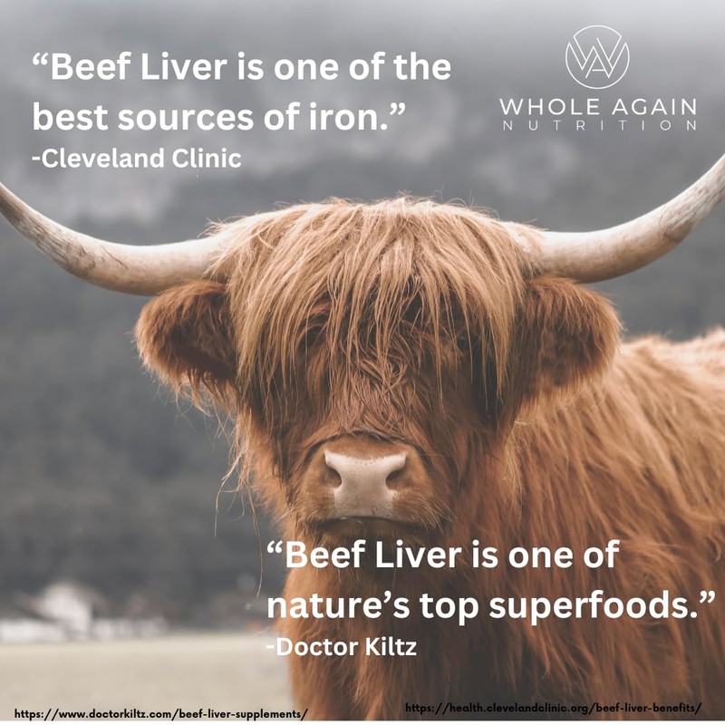 Grass Fed Beef Liver Capsules - 100% Pasture Raised -