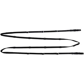 HKM Combination Auxiliary Reins Black One Size