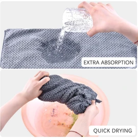 Large Hair Towel Wrap for Women Bath Towel, Plush Absorbent Microfiber Hair Towels with Elastic Strap, Soft Hair Drying Towel, Quick Dry Hair Turban for Thick Hair (Grey, 60cm*100cm)