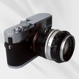 PHOLSY Lens Adapter with 6-Bit Coding Compatible with Nikon F/AI/AIS/AF/AF-I/AF-S Lenses and Leica M Mount Camera Body Nikon F to Leica M