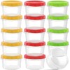 ENHYIVE 15 Pack Small Plastic Containers with Lids, 8 Oz