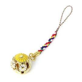 Barzaz Strap, Rooted Chrysanthemum, Bell, Five Color Cord, Yellow, White, Chrysanthemum, Flower
