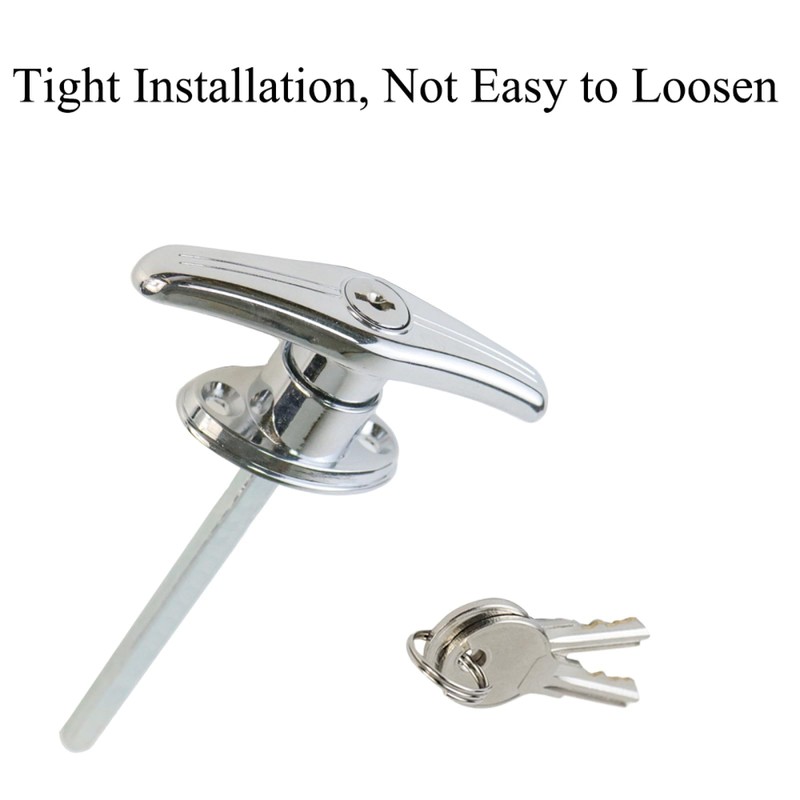 Funnytek Garage Door T-Handle Lock Kit Shed Door Lock T