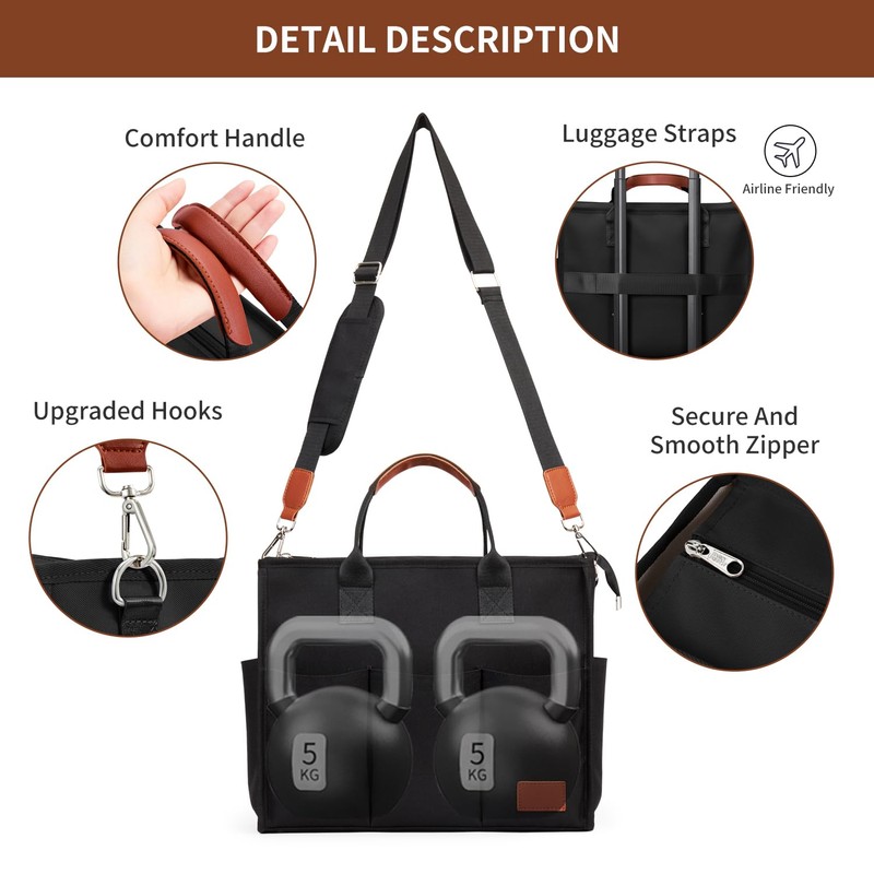 Fancy Forest Utility Work Tote Bags for Women With Compartments